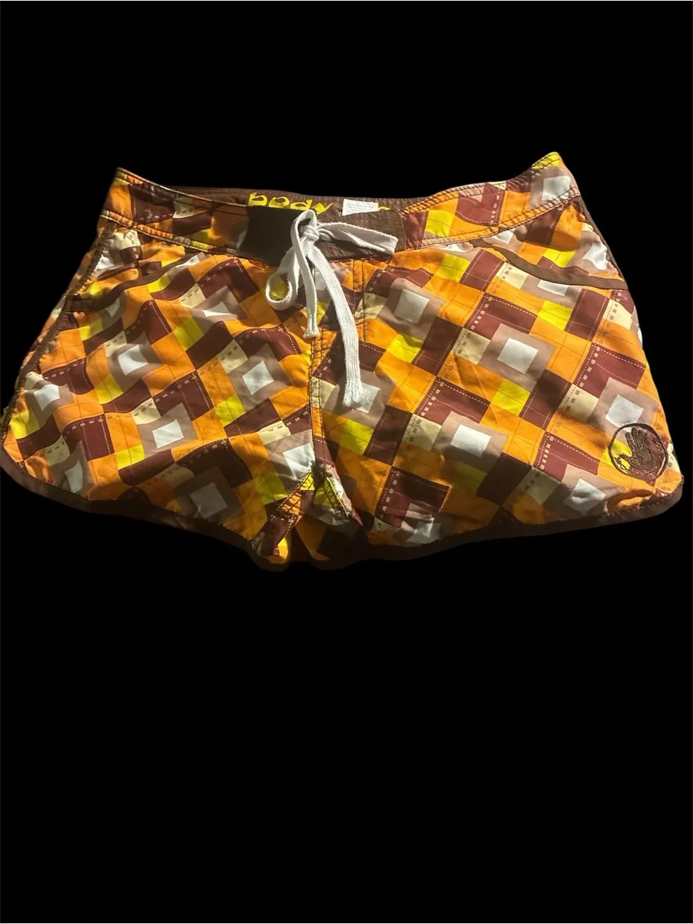 Vintage Body Glove Geometric Board Shorts Women’s Junior Size 13 Retro Surf